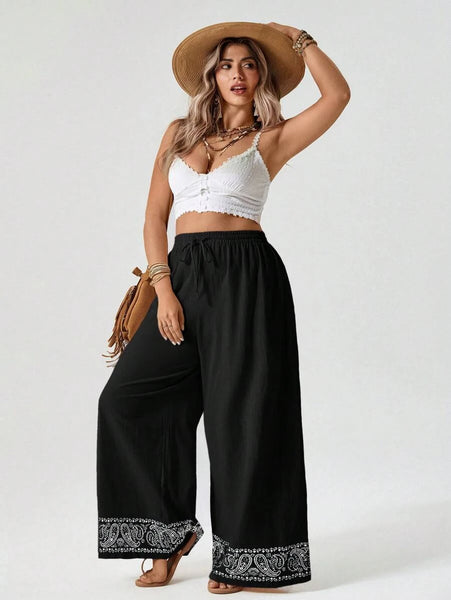 PLUS SIZE Bridget Pants - Black-Plus Size Bottoms- Boheme Junction