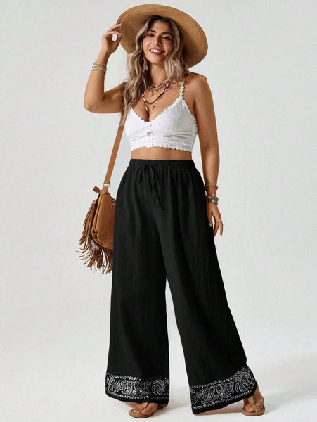 PLUS SIZE Bridget Pants - Black-Plus Size Bottoms- Boheme Junction