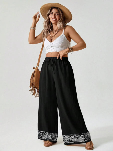 PLUS SIZE Bridget Pants - Black-Plus Size Bottoms- Boheme Junction