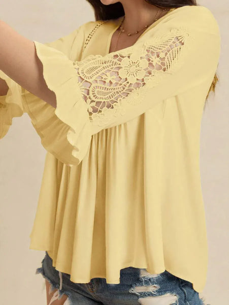 OLIVIA Top - Yellow-Women Tops, Blouses & Tee- Boheme Junction