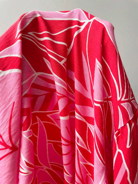 PLUS SIZE Kalea Midi Dress - Pink/Red-Plus Size Dresses- Boheme Junction