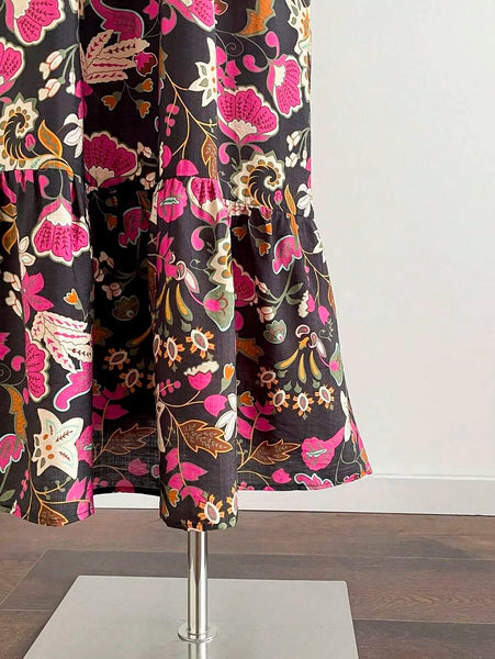 PLUS SIZE Victoria Maxi Dress - Black-Plus Size Dresses- Boheme Junction