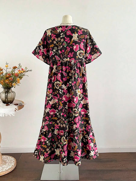 PLUS SIZE Victoria Maxi Dress - Black-Plus Size Dresses- Boheme Junction