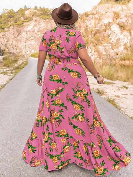 PLUS SIZE Evan Maxi Dress - Candy-Plus Size Dresses- Boheme Junction