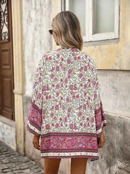 KRISTA Kimono - Pink-Women Beachwear- Boheme Junction