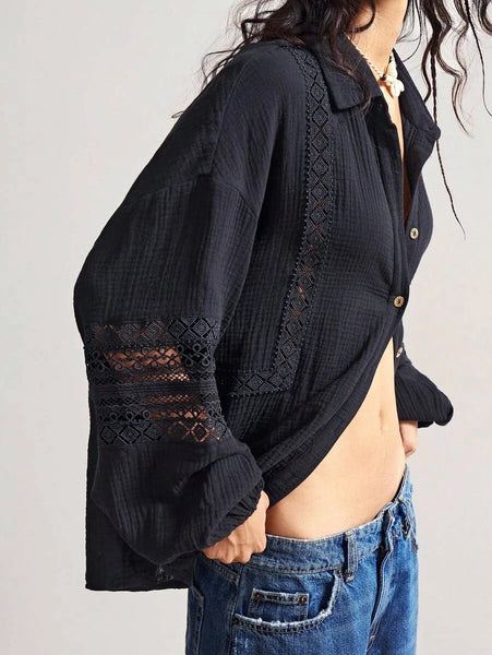 SAHARA Top - Black-Women Tops, Blouses & Tee- Boheme Junction