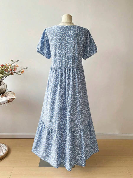 PLUS SIZE Aiden Maxi Dress - Blue-Plus Size Dresses- Boheme Junction