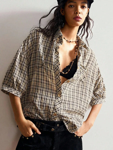 HAZEL Top - Beige-Women Tops, Blouses & Tee- Boheme Junction