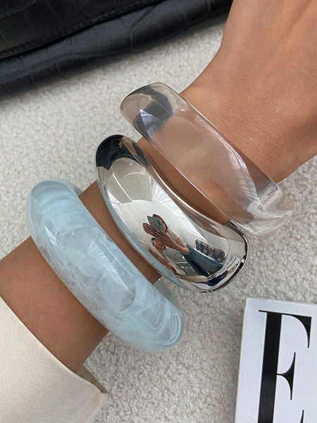 NEVE Bangle - Blue Resin-Women Bracelets- Boheme Junction