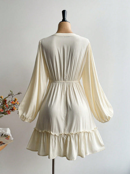 PLUS SIZE Laura Mini Dress-Plus Size Dresses- Boheme Junction