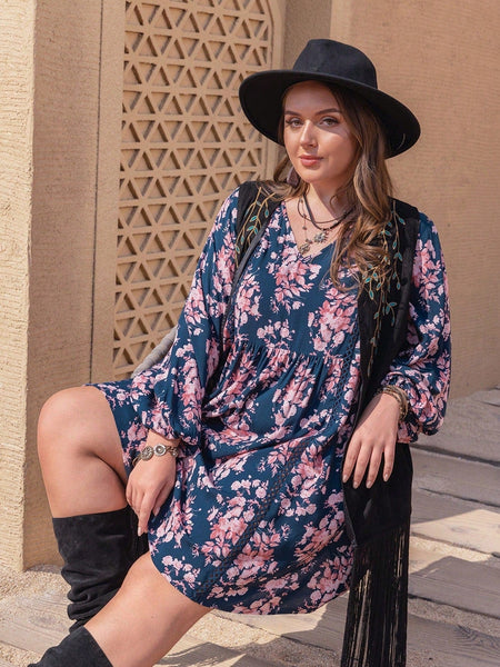 PLUS SIZE Molly Mini Dress-Plus Size Dresses- Boheme Junction