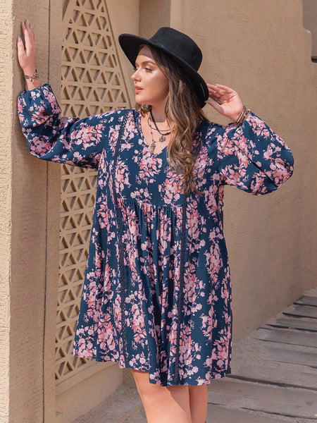 PLUS SIZE Molly Mini Dress-Plus Size Dresses- Boheme Junction