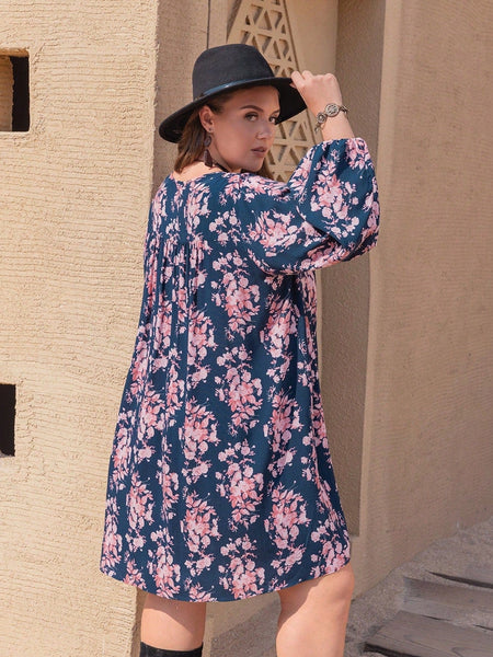 PLUS SIZE Molly Mini Dress-Plus Size Dresses- Boheme Junction