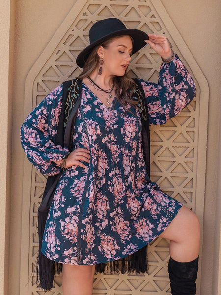 PLUS SIZE Molly Mini Dress-Plus Size Dresses- Boheme Junction