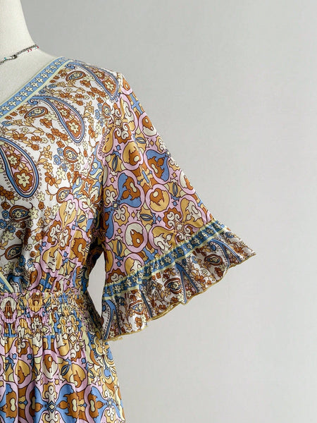 PLUS SIZE Chantelle Maxi Dress - Floral-Plus Size Dresses- Boheme Junction