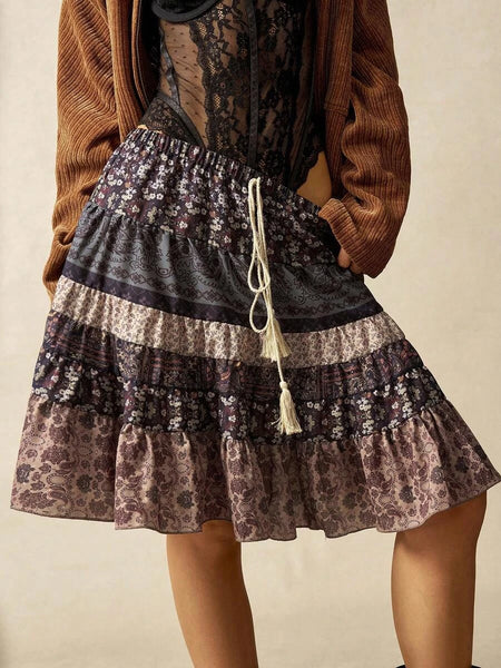 SHANIA Mini Skirt-Women Bottoms- Boheme Junction