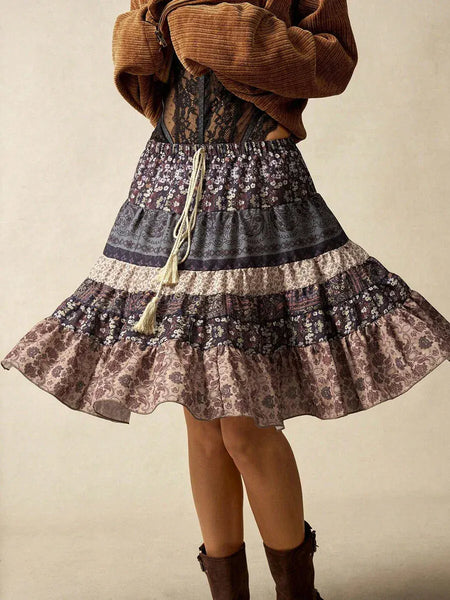 SHANIA Mini Skirt-Women Bottoms- Boheme Junction