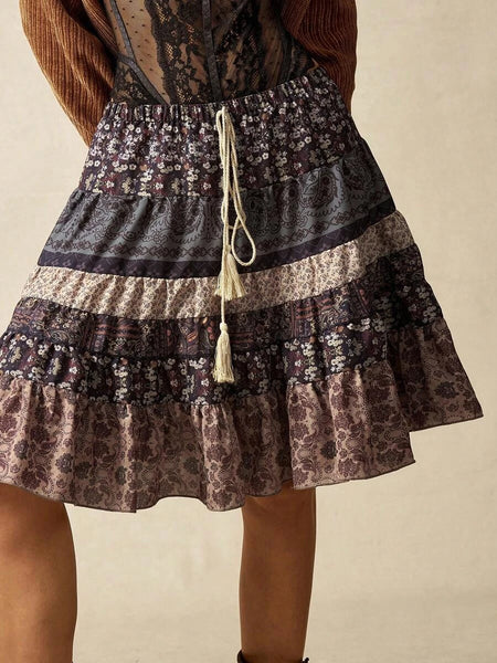 SHANIA Mini Skirt-Women Bottoms- Boheme Junction