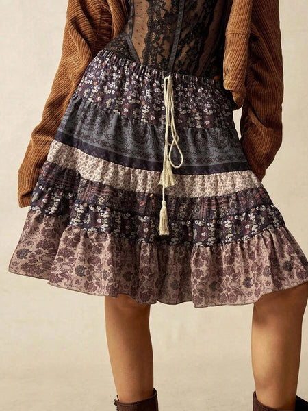 SHANIA Mini Skirt-Women Bottoms- Boheme Junction