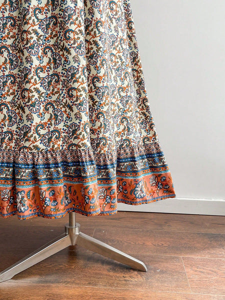 PLUS SIZE Capri Maxi Dress - Floral-Plus Size Dresses- Boheme Junction