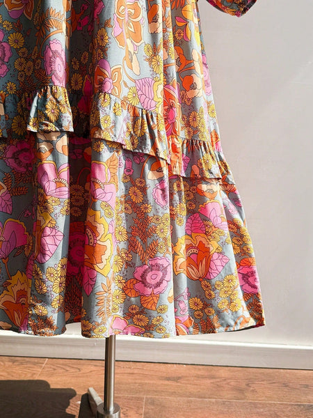 PLUS SIZE Vella Maxi Dress - Floral-Plus Size Dresses- Boheme Junction