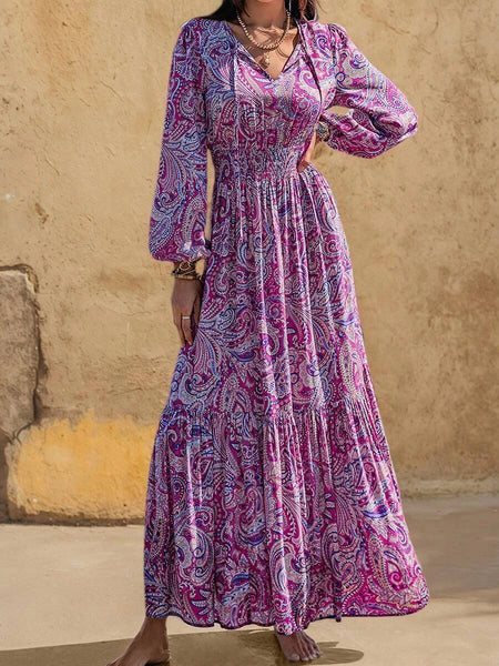 JAYDE Maxi Dress - Purple-Women Dresses- Boheme Junction
