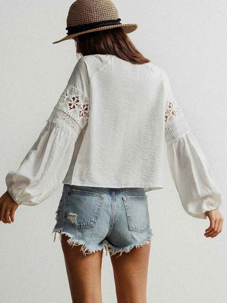 Bobby Top - White-Women Tops, Blouses & Tee- Boheme Junction