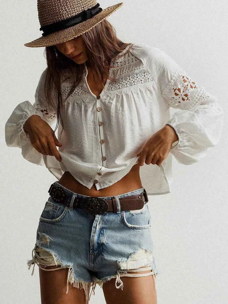 Bobby Top - White-Women Tops, Blouses & Tee- Boheme Junction