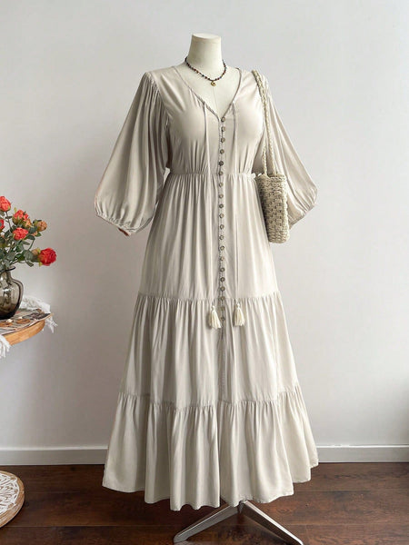 PLUS SIZE Lizzie Maxi Dress-Plus Size Dresses- Boheme Junction