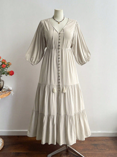 PLUS SIZE Lizzie Maxi Dress-Plus Size Dresses- Boheme Junction