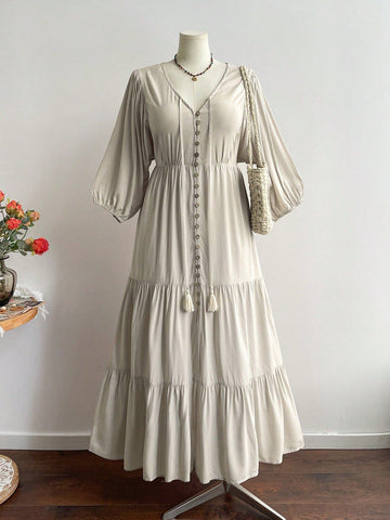 PLUS SIZE Lizzie Maxi Dress-Plus Size Dresses- Boheme Junction