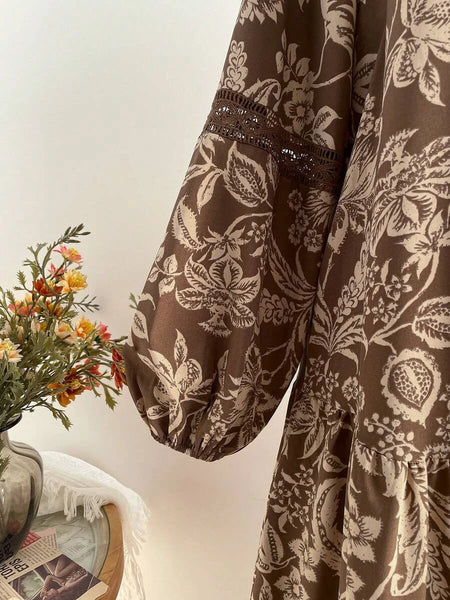 Boheme Junction Plus Size Dresses PLUS SIZE Samira Maxi Dress - Chocolate