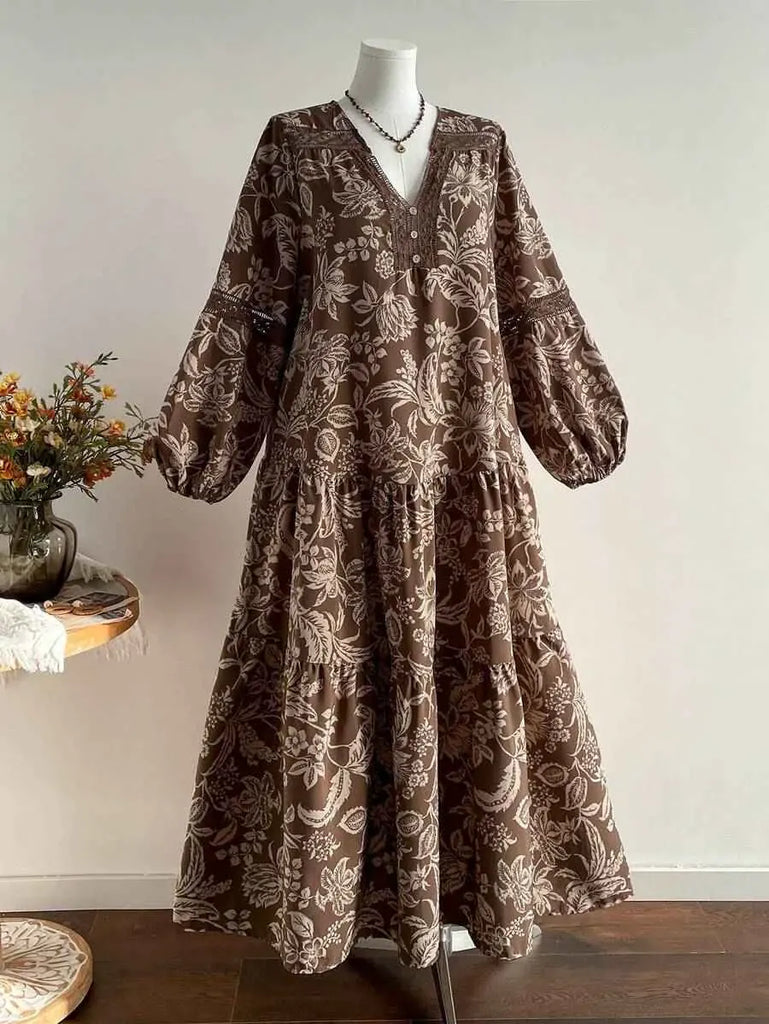 Boheme Junction Plus Size Dresses PLUS SIZE Samira Maxi Dress - Chocolate