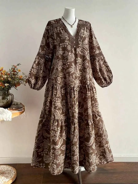 Boheme Junction Plus Size Dresses PLUS SIZE Samira Maxi Dress - Chocolate