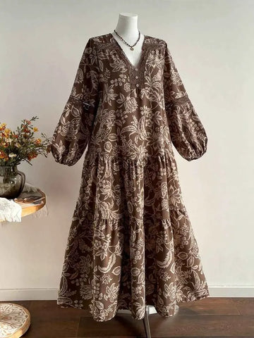 Boheme Junction Plus Size Dresses PLUS SIZE Samira Maxi Dress - Chocolate