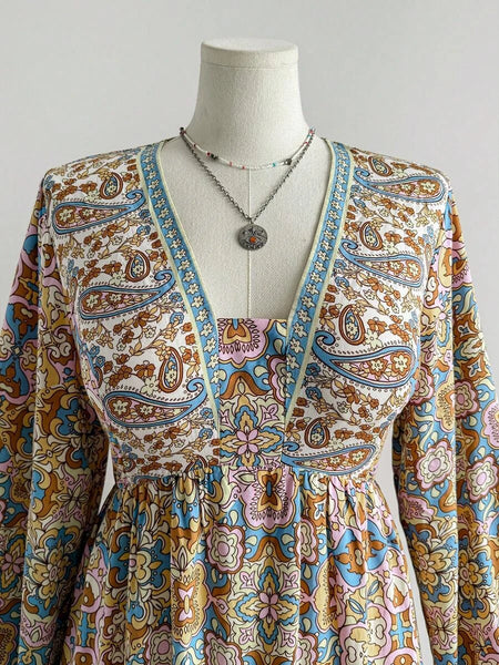 PLUS SIZE Talulla Maxi Dress - Floral-Plus Size Dresses- Boheme Junction