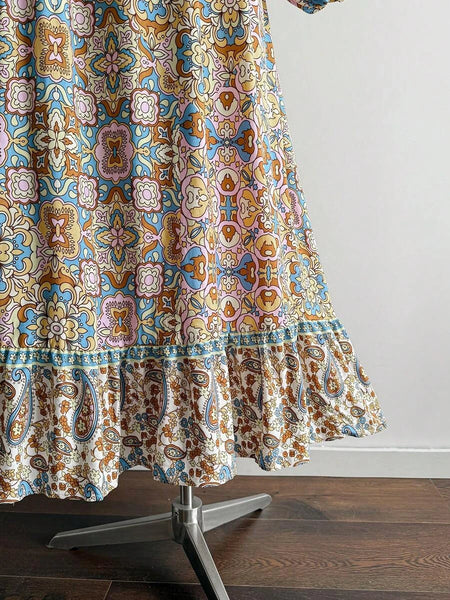 PLUS SIZE Talulla Maxi Dress - Floral-Plus Size Dresses- Boheme Junction