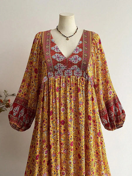 PLUS SIZE Evie Maxi Dress-Plus Size Dresses- Boheme Junction