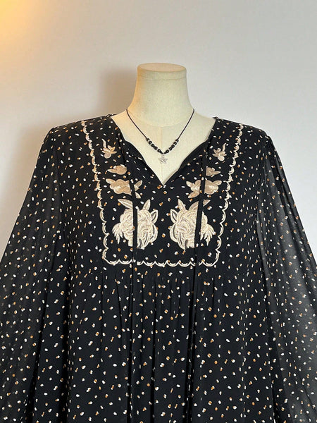 PLUS SIZE Lyra Mini Dress-Plus Size Dresses- Boheme Junction