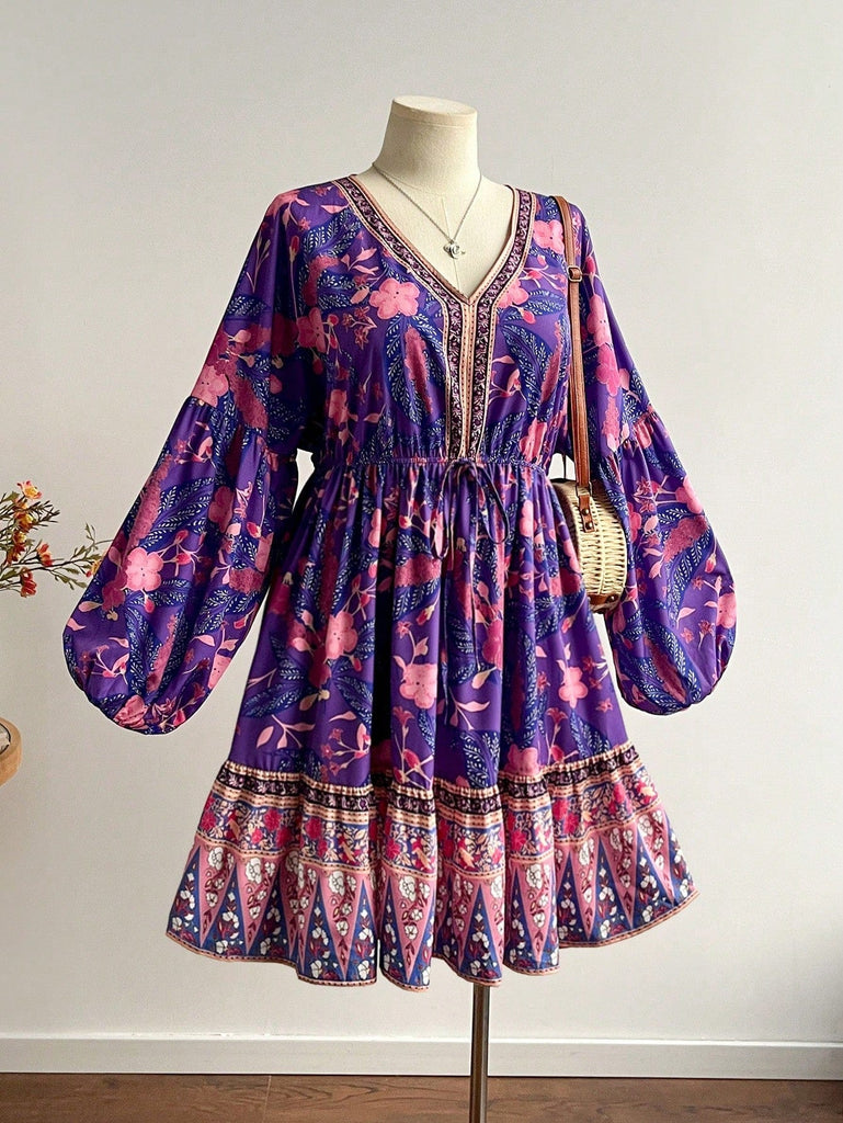 PLUS SIZE Kinsley Mini Dress-Plus Size Dresses- Boheme Junction