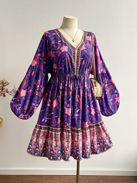 PLUS SIZE Kinsley Mini Dress-Plus Size Dresses- Boheme Junction