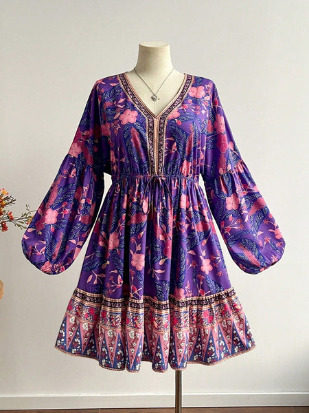 PLUS SIZE Kinsley Mini Dress-Plus Size Dresses- Boheme Junction