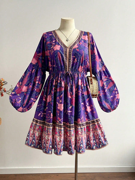 PLUS SIZE Kinsley Mini Dress-Plus Size Dresses- Boheme Junction