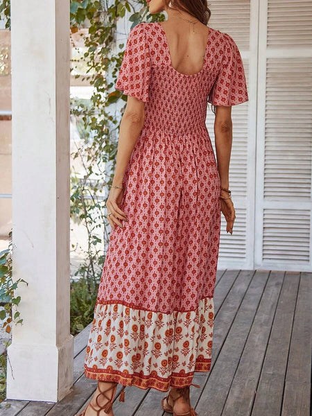 ZOLA Maxi Dress - Pink-Women Dresses- Boheme Junction