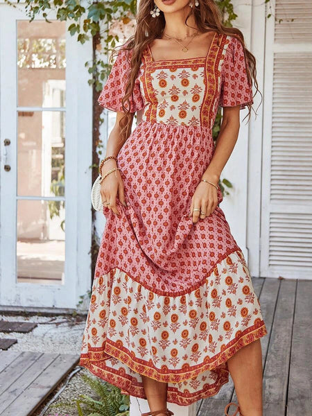 ZOLA Maxi Dress - Pink-Women Dresses- Boheme Junction