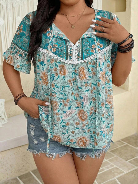 PLUS SIZE Benni Top - Mint-Plus Size Tops- Boheme Junction