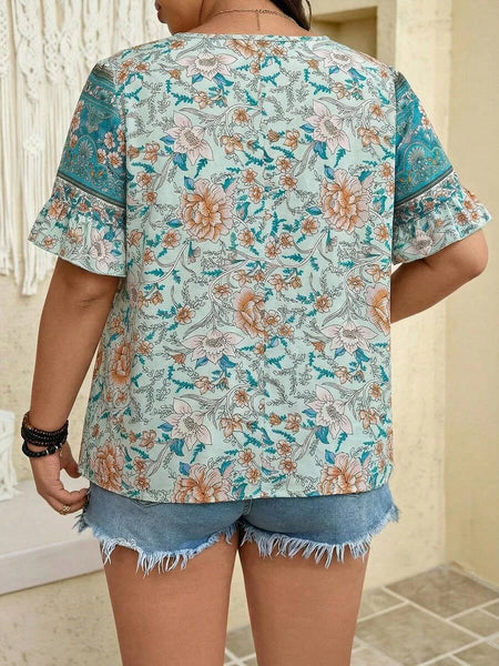 PLUS SIZE Benni Top - Mint-Plus Size Tops- Boheme Junction