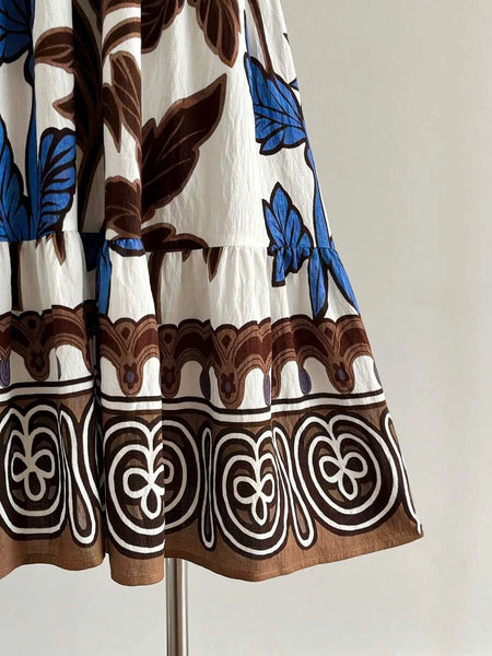 PLUS SIZE Kalea Midi Dress - Blue-Plus Size Dresses- Boheme Junction