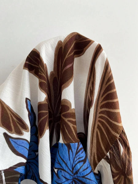 PLUS SIZE Kalea Midi Dress - Blue-Plus Size Dresses- Boheme Junction