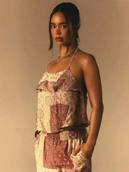 PEYTON Halterneck Top-Women Tops, Blouses & Tee- Boheme Junction